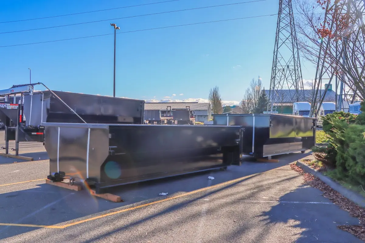 Roll-off dumpster ready for waste disposal at job site for Roll Off Dumpster Rental in Sunland Park